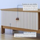 Rack Para Tv Até 55 Polegadas Frisado Ouro Preto  Cinamomo/of