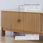 Rack Para Tv Até 55 Polegadas Frisado Ouro Preto  Off White/c