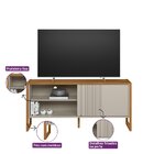 Rack Para Tv Até 55 Polegadas Gold Nature/off White