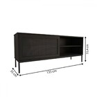 Rack Para Tv Até 55 Polegadas Heron 1 Porta Preto - Panorama