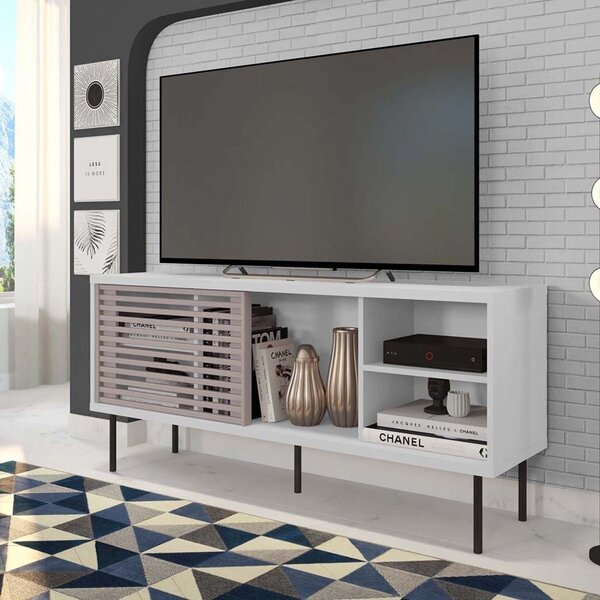 Rack Para Tv Até 55 Polegadas Industrial 136cm Em Bp Porta Ri