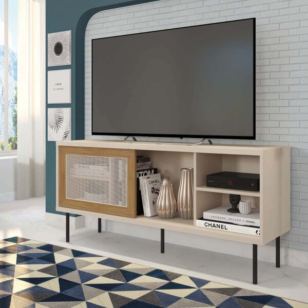 Rack Para Tv Até 55 Polegadas Industrial 136cm Em Bp Porta Te