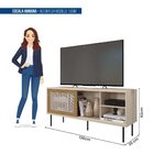 Rack Para Tv Até 55 Polegadas Industrial 136cm Em Bp Porta Te