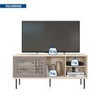 Rack Para Tv Até 55 Polegadas Industrial 136cm Em Bp Porta Te