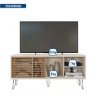 Rack Para Tv Até 55 Polegadas Industrial Retrô 136cm Em Bp Po