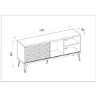 Rack Para Tv Até 55 Polegadas Industrial Retrô 136cm Em Bp Po