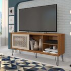 Rack Para Tv Até 55 Polegadas Industrial Retrô 136cm Em Bp Po