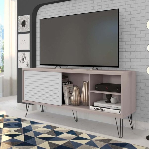 Rack Para Tv Até 55 Polegadas Industrial Retrô 136cm Em Bp Po