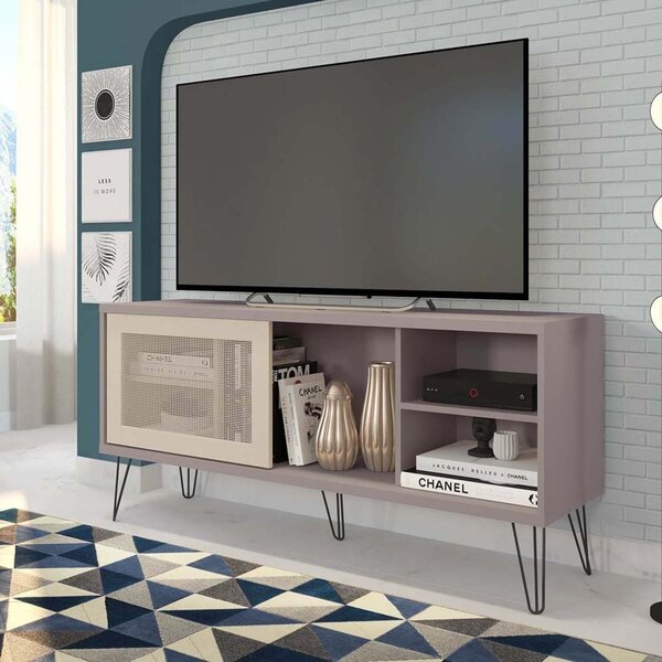 Rack Para Tv Até 55 Polegadas Industrial Retrô 136cm Em Bp Po