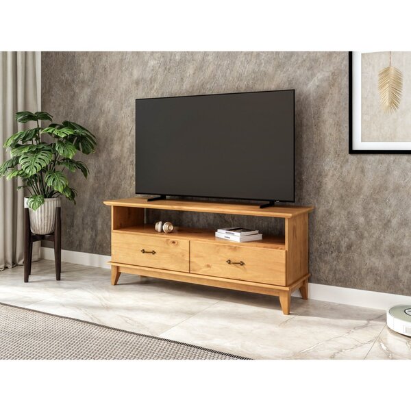 Rack Para Tv Até 55 Polegadas Madeira Maciça Bella Carvalho