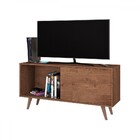 Rack Para Tv Até 55 Polegadas Malaga 1 Porta Freijo Rustico/p