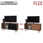 Rack Para Tv Até 55 Polegadas Malaga 1 Porta Freijo Rustico/p