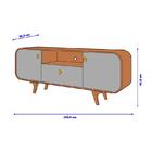 Rack Para Tv Até 55 Polegadas Noronha 2 Portas 1 Gaveta Natur