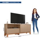 Rack Para Tv Até 55 Polegadas Porta Com Textura Microrripada