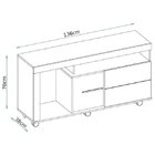 Rack Para Tv Até 55 Polegadas Prince Caemmun Buriti/off White