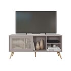 Rack Para Tv Até 55 Polegadas Retrô 136cm Em Bp Porta Pés Em