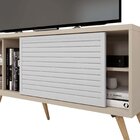 Rack Para Tv Até 55 Polegadas Retrô 136cm Em Bp Porta Pier Mu