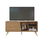 Rack Para Tv Até 55 Polegadas Retrô 136cm Em Bp Porta Pier Mu