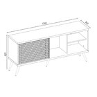 Rack Para Tv Até 55 Polegadas Retrô 136cm Em Bp Porta Ripada