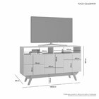 Rack Para Tv Até 55 Polegadas Retrô Celebrar Jcm Móveis Freij