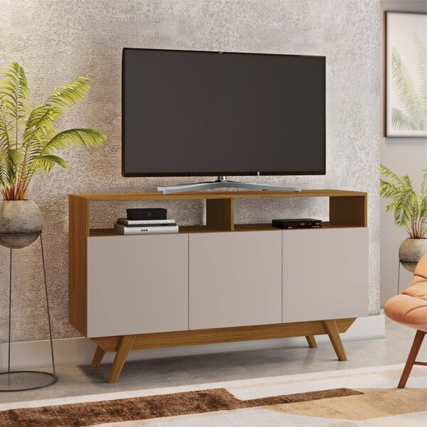 Rack Para Tv Até 55 Polegadas Retrô Celebrar Jcm Móveis Freij