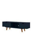 Rack Para Tv Até 55 Polegadas Retrô Vintage Box Olivar Azul