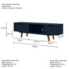 Rack Para Tv Até 55 Polegadas Retrô Vintage Box Olivar Azul