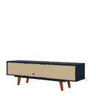 Rack Para Tv Até 55 Polegadas Retrô Vintage Box Olivar Azul