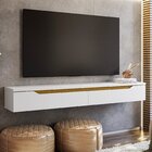 Rack Para Tv Até 55 Polegadas Suspenso Uno Branco