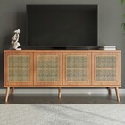 Rack Para Tv Até 55 Polegadas Tellus 4 Portas Freijó - Panora