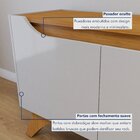 Rack Para Tv Até 58 Polegadas 100% Mdf 4 Portas 180cm Pés Em