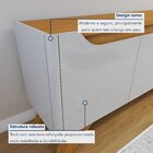 Rack Para Tv Até 58 Polegadas 100% Mdf 4 Portas 180cm Pés Em