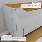 Rack Para Tv Até 58 Polegadas Grecia 4 Portas Off White/natur