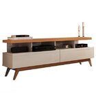 Rack Para Tv Até 60 Polegadas 160cm Pés Em Madeira Maciça Viv