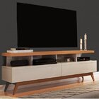 Rack Para Tv Até 60 Polegadas 160cm Pés Em Madeira Maciça Viv