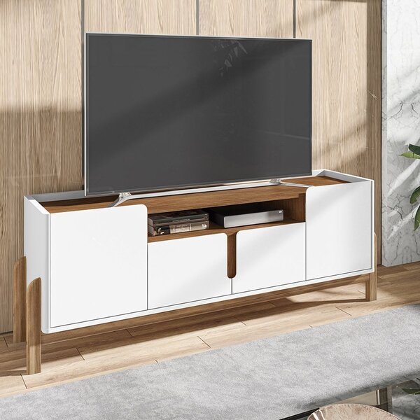 Rack Para Tv Até 60 Polegadas 170cm Lizz Versátile  Branco/ce