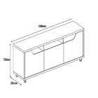 Rack Para Tv Até 60 Polegadas 1 Gaveta Interna New Jersey Ced