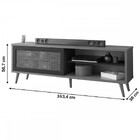 Rack Para Tv Até 60 Polegadas 1 Porta Freijó Trend/off White