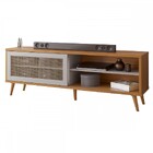 Rack Para Tv Até 60 Polegadas 1 Porta Freijó Trend/off White