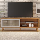 Rack Para Tv Até 60 Polegadas 1 Porta Freijó Trend/off White