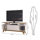 Rack Para Tv Até 60 Polegadas 1 Porta Luke Dj Móveis