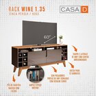 Rack Para Tv Até 60 Polegadas 2 Portas 135cm Wine Versátile C