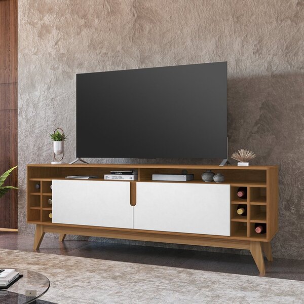 Rack Para Tv Até 60 Polegadas 2 Portas 160cm Wine Versátile C