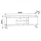 Rack Para Tv Até 60 Polegadas 2 Portas Pés Em Madeira Maciça