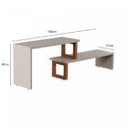 Rack Para Tv Até 60 Polegadas 2 Prateleiras Assimétrico Netun