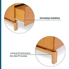 Rack Para Tv Até 60 Polegadas 3 Gavetas 180cm Madeira Maciça