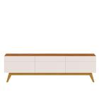 Rack Para Tv Até 60 Polegadas 3 Gavetas 2.6 Off White Freijó