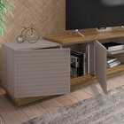 Rack Para Tv Até 60 Polegadas 3 Portas Las Vegas  Cacao/lâmin