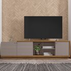 Rack Para Tv Até 60 Polegadas 3 Portas Las Vegas  Cacao/lâmin