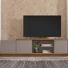 Rack Para Tv Até 60 Polegadas 3 Portas Las Vegas  Cacao/lâmin